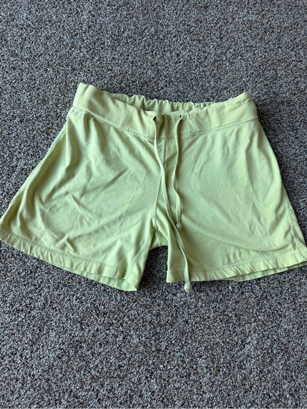 Champion Organics Womens Small Green Organic Cotton Drawstring Lounge Shorts